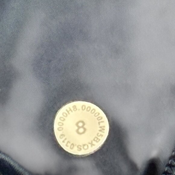 Lululemon Dark Blue Navy Yoga Legging.  Pockets.  Side Thight Pockets Size 8 - Picture 6 of 12